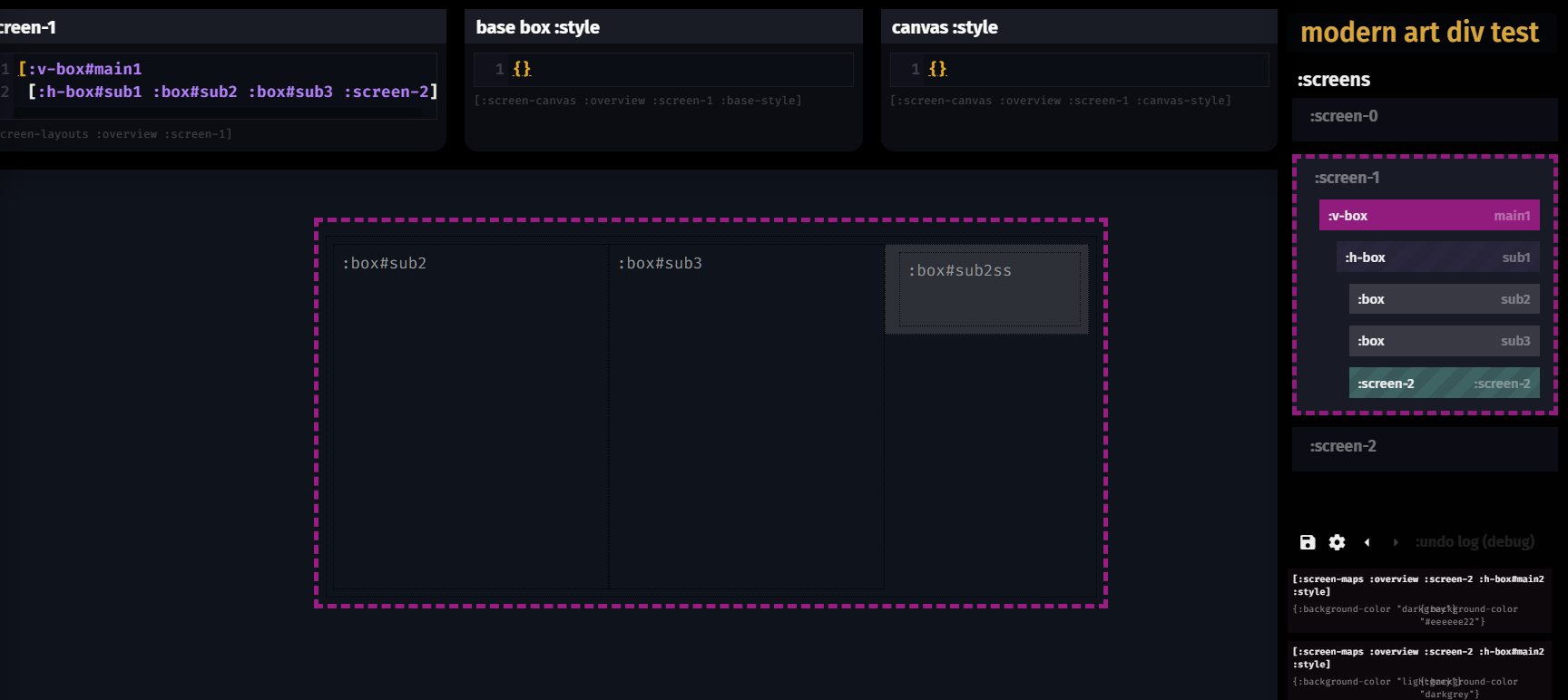 Screenception & Hoverzilla. Can a deeply flexible layout builder still be sane and understandable?